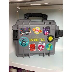 Invicta Impact Watch Storage Case Gray Hard Shell Collector Display Box Foam‎